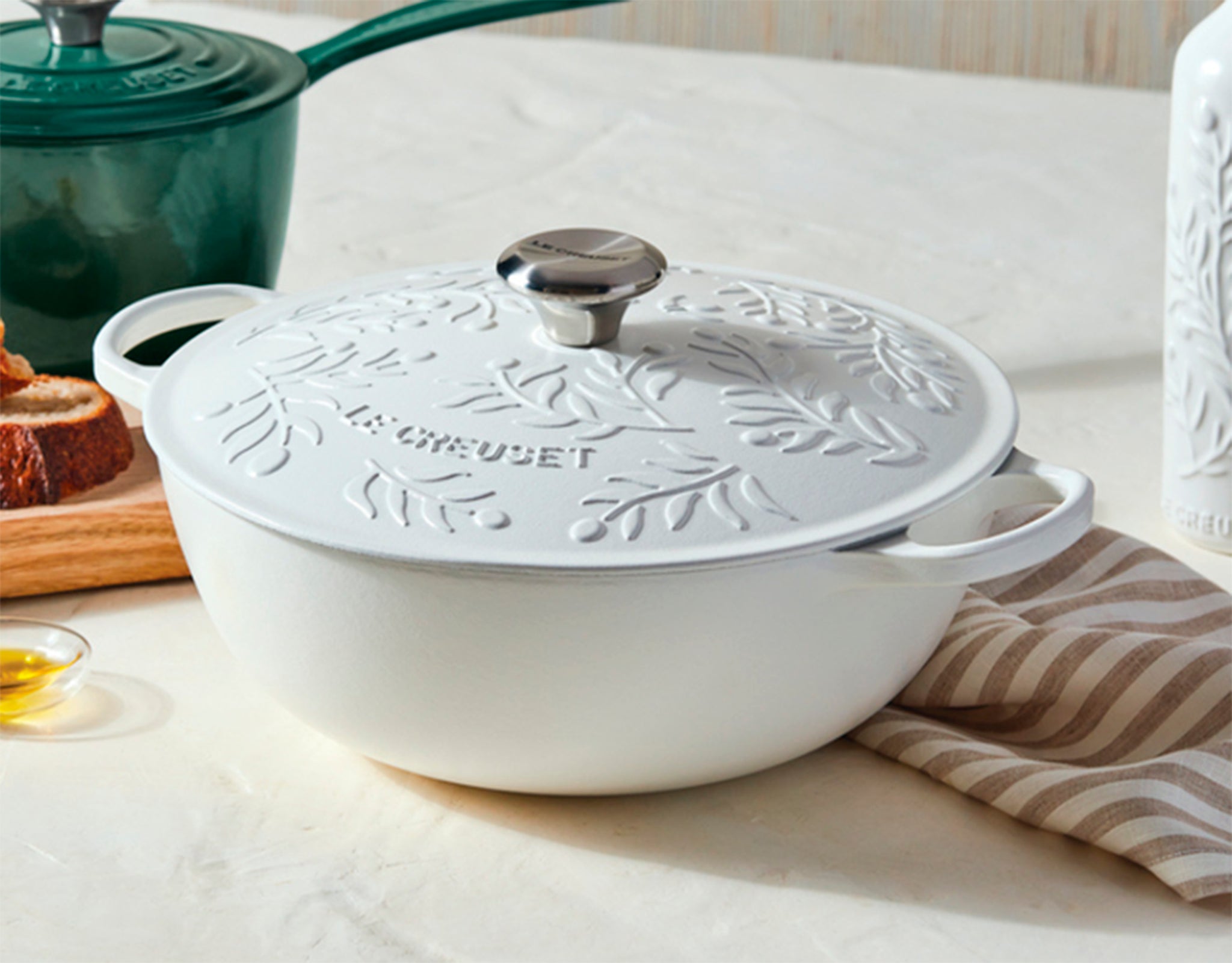 Panela Le Creuset - Linha Olive Branch - Modelo Marmita – Eurocuccina